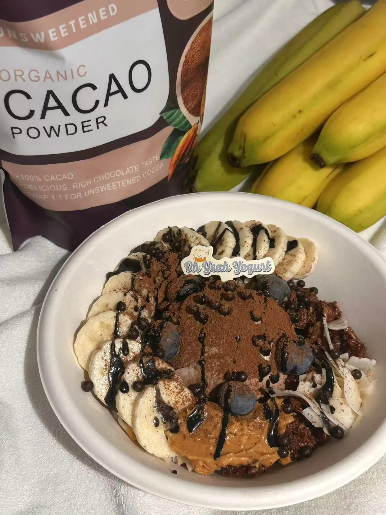OH YEAH Yogurt cacao banana bowl
